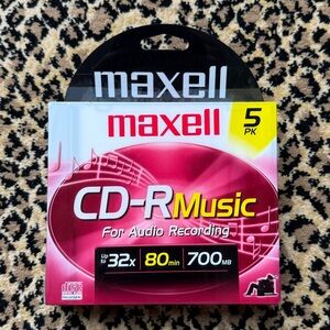 Maxell CD-R Music blank discs - 5 pack (NWT)